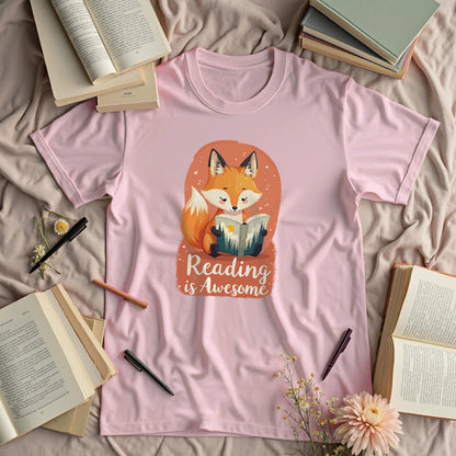 Reading Is Awesome - Cute Fox
