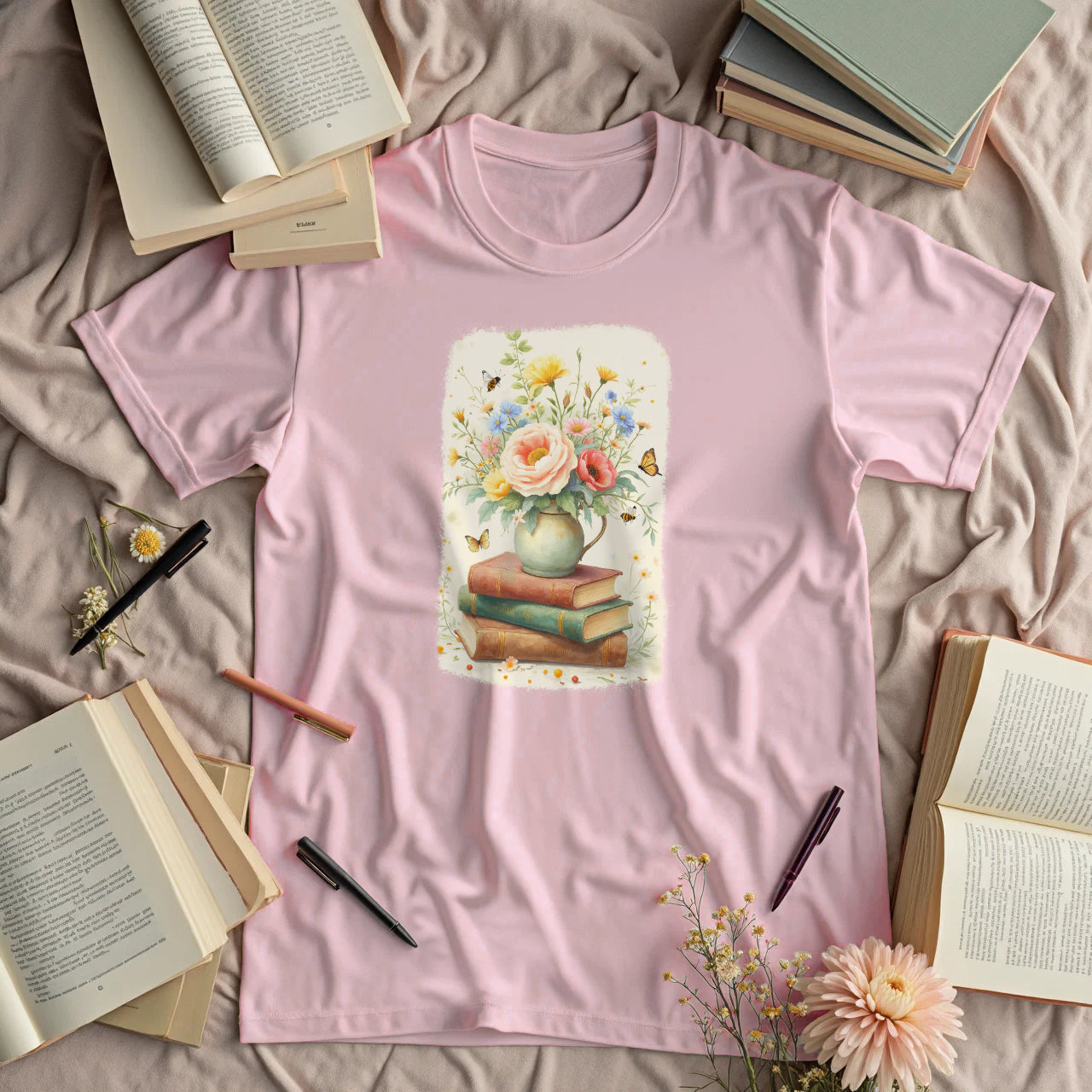 Flowers and Books