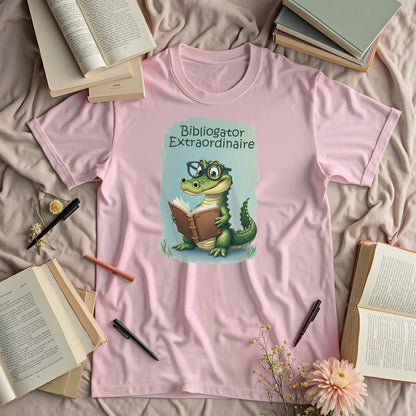 Bibliogator Extraordinaire - Cute Alligator